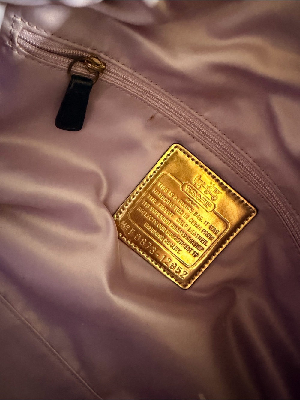 Vintage COACH Madison leather
Ombré purple Sabrina tote bag - Picture 8 of 10